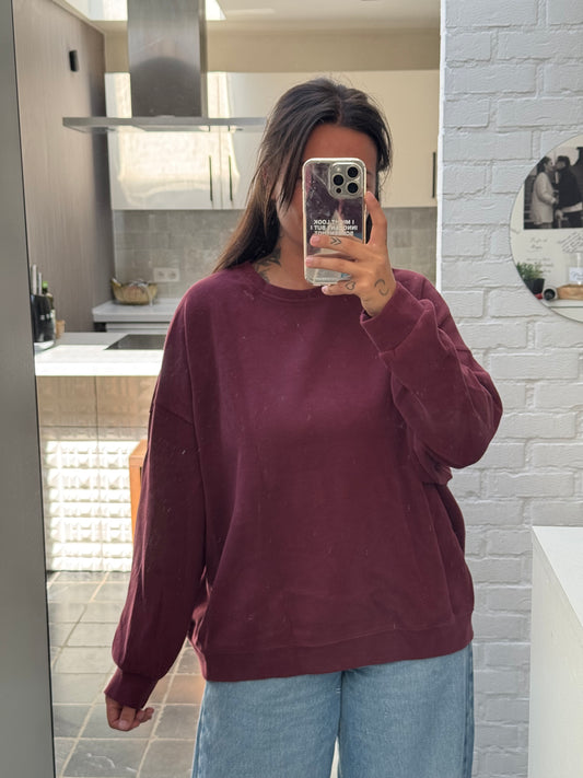 PL oversized sweater burgundy