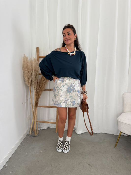 Metallic flower skirt