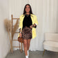 Leo mini silk skirt