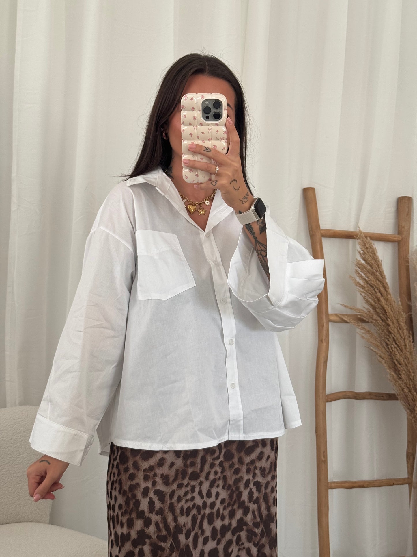 Oversized blouse white