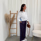 Satin flower pants