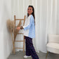Satin flower pants