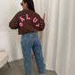 Salut sweater chocolate