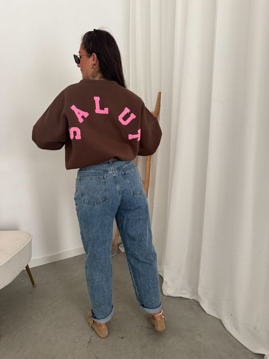 Salut sweater chocolate