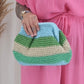 Crochet striped pochet